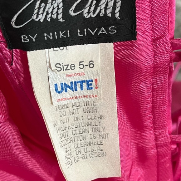 Zum Zum by Niki Livas Late 90s Hot Pink Micro Beaded Embroidered Corset Top - Picture 10 of 11